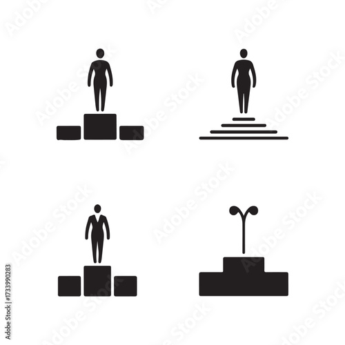 Fashion Runway Podium Solid Show Icons