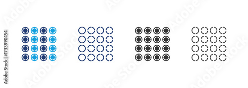 Heterogeneous Icon Set Multiple Style Collection
