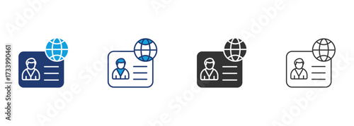 Citizenship Icon Set Multiple Style Collection