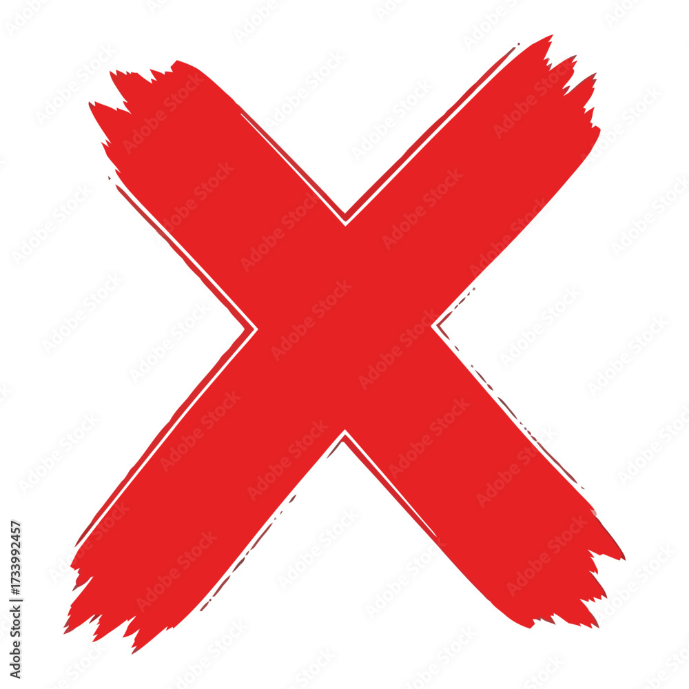 Fototapeta premium Vector art of red cross symbol