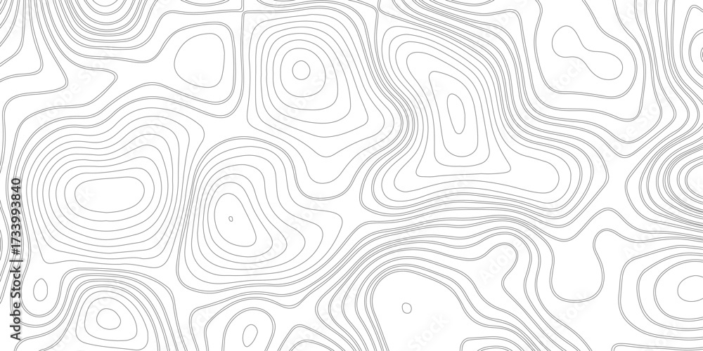 Fototapeta premium Topographic map pattern background vector. Abstract mountain terrain map background with abstract shape line texture. geographic grid map vector illustration.