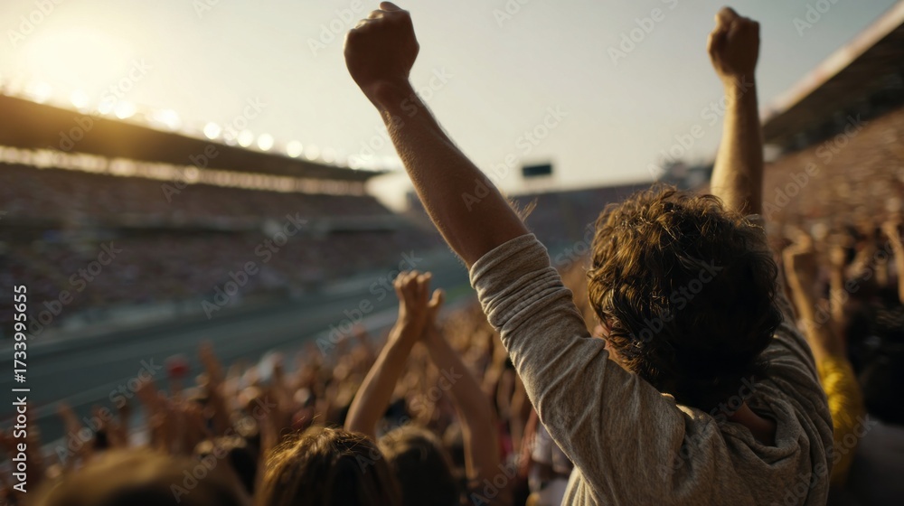 custom made wallpaper toronto digitalExcited crowd of spectators cheering at a lively racetrack during an afternoon event