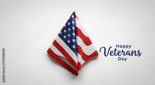 American flag proudly displayed to honor veterans and their service to freedom