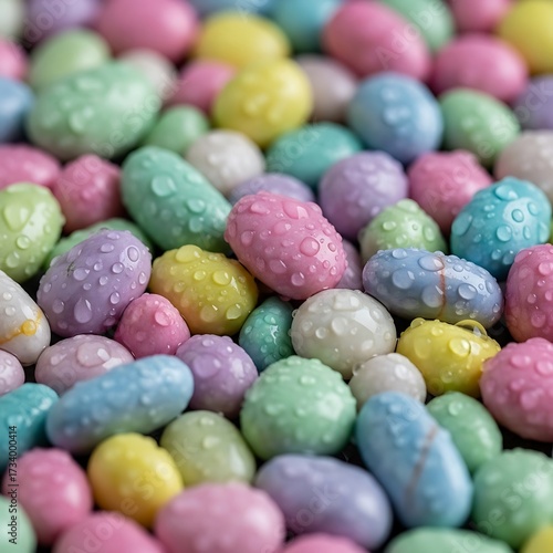 Colorful Easter Candy Eggs.