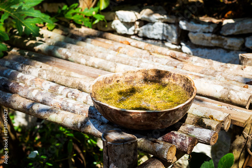 Coba pyramids archeological site in Mexico