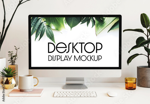 Desktop Computer Screen Mockup