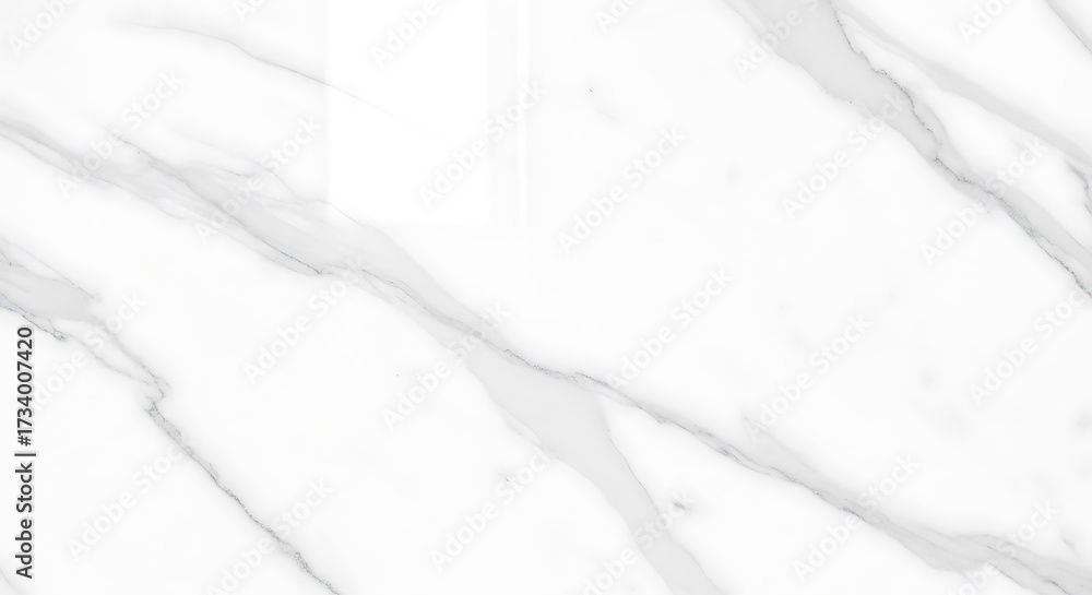 Obraz premium Elegant White Marble Texture with Subtle Gray Veins.