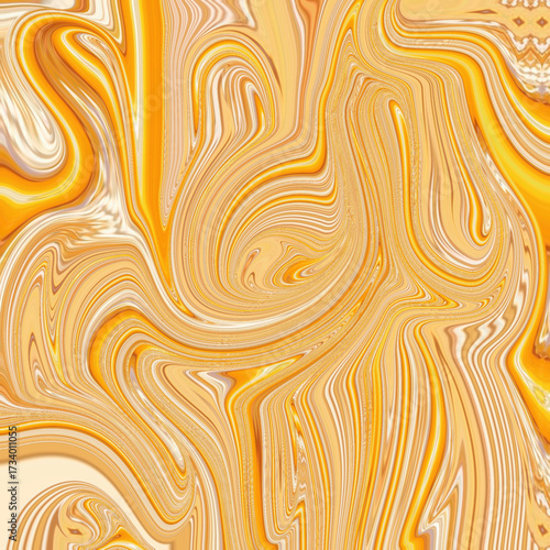 Bright yellow swirl abstract with white accents, flowing like molten gold. Bold, modern texture perfect for design and art. Abstract, Yellow, Swirl, Texture, Artistic
