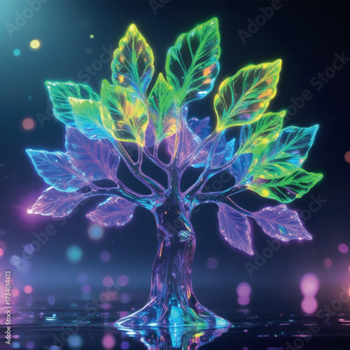 Crystal Life: A Symphony of Light and Colour