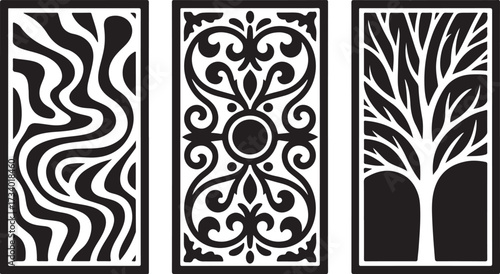 Modern decorative laser cut panels for creative designs