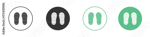 Soles icons concepts. black sign set
