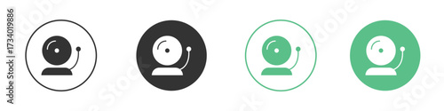 School bell icons concepts. black sign set