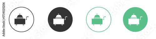Room service icons concepts. black sign set