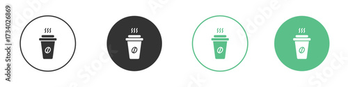 Coffee icons concepts. black sign set