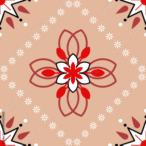 Geometric Ethnic traditional seamless , Aztec, Tribal, Hmong, Native American Indian, Pattern design for wrap, carpet, decorative illustraion
