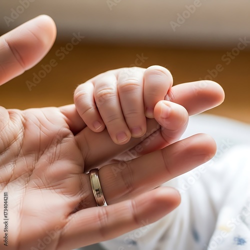 Parent and Child Holding Hands.