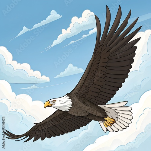 eagle in flight
