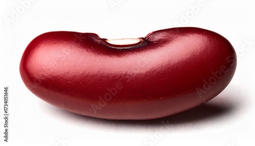 Close Up Of A Single Red Kidney Bean