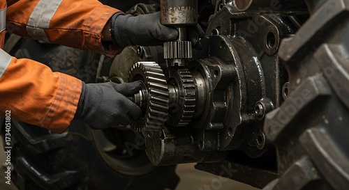 Tractor Gearbox Repair: Mechanical Maintenance in Action