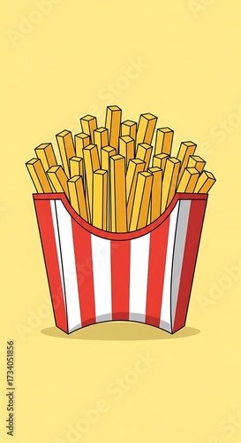 Delicious Golden French Fries.