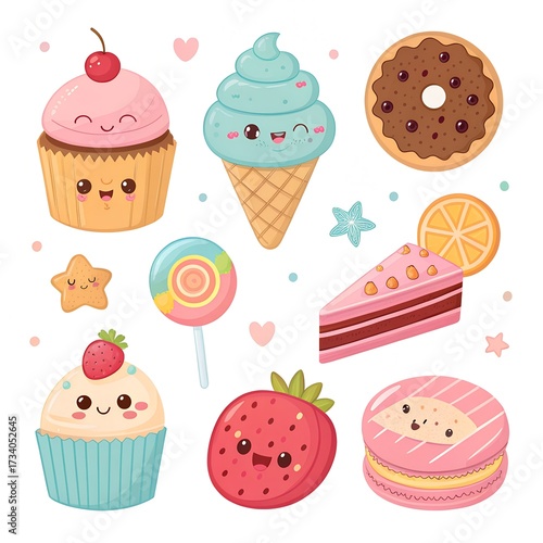 set of cupcakes