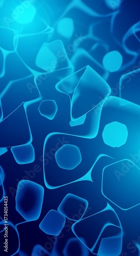 Abstract Blue Geometric Pattern.