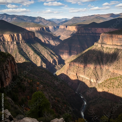 Colorado Canyon Landscape View.