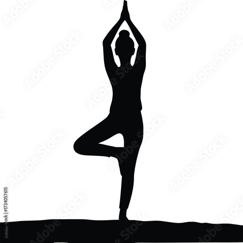 Colorful yoga clipart featuring various poses and symbols related to yoga practice and mindfulness.