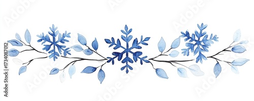 Watercolor Winter Decor