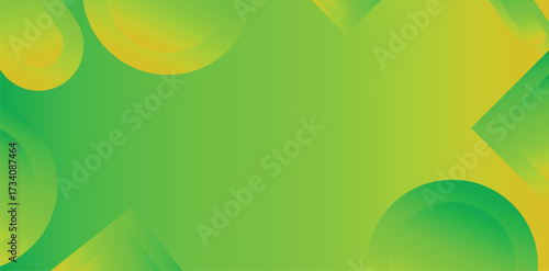 unique design of mango fruit theme illustration with green and yellow gradient color