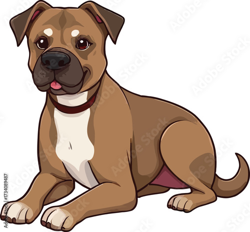 Cute cartoon a illustrator vector Damatian