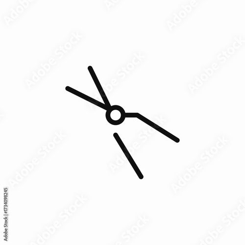 gardening clippers icon icon sign vector