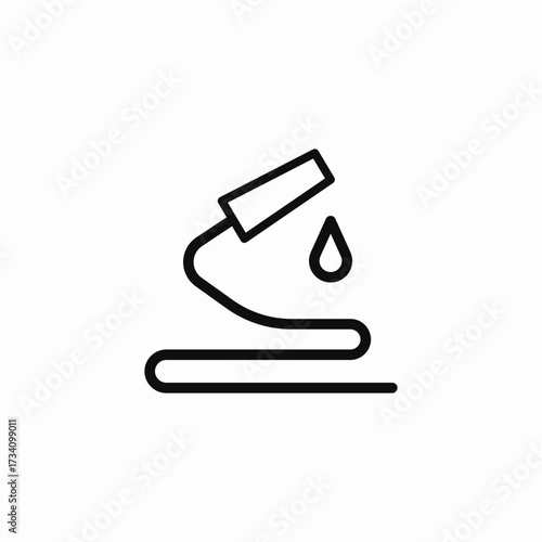 hose water drop icon sign vector