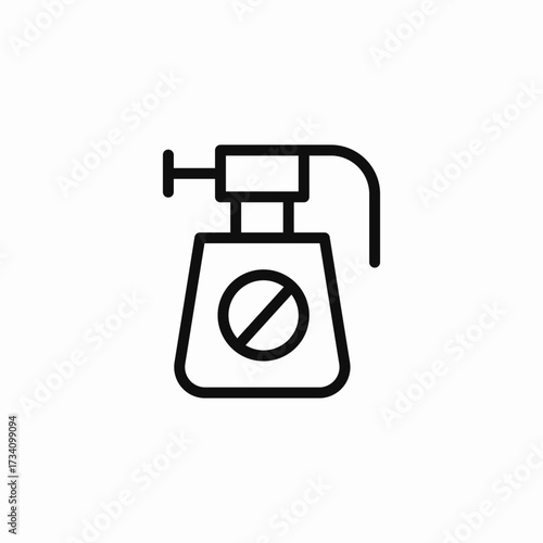 insecticide spray bottle icon sign vector
