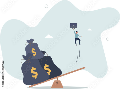 Business loan or venture capital funding to start new company or money help to survive crisis, stimulus budget concept.life and employment of people.
