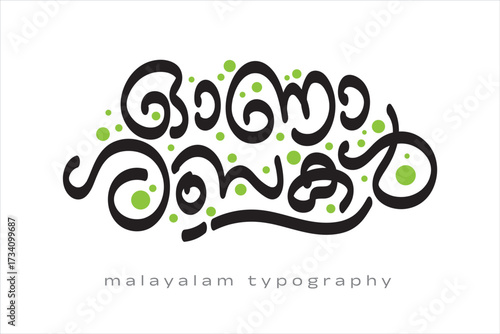 Malayalam calligraphy letter styles
