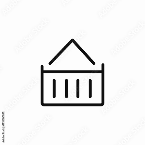 shopping basket icon icon sign vector