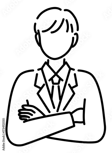 悩んだり怒っている会社員やジャケット着た高校生