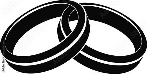 rings icon, eternal bond design