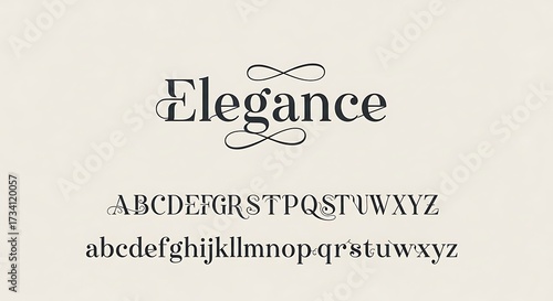 Elegant Font Display.