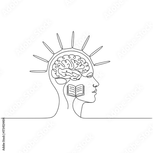 Enlightenment. A serene silhouette of a man meditating, designed in minimalist black ink on a transparent background, is a scene from a retreat focused on wellness and mindfulness.