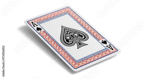 Ace of Spades Playing Card Image.