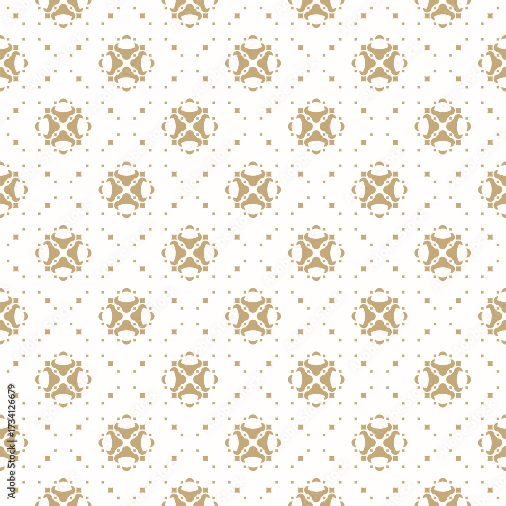 custom made wallpaper toronto digitalLuxury golden minimal floral background. Vector geometric seamless pattern with dots, diamonds, flowers, grid. Elegant gold and white abstract ornament in oriental style. Repeated modern geo design