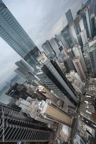 amazing hong kong skyline from a high vantage point