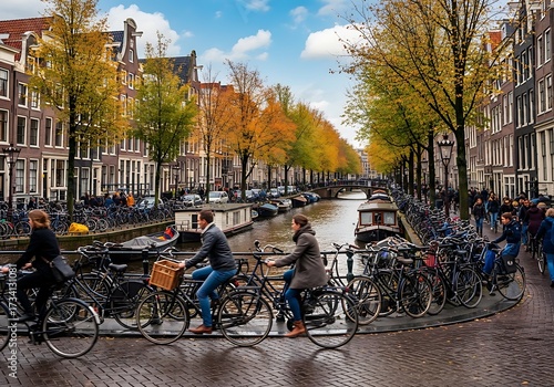 Amsterdam Canal Autumn Ride.