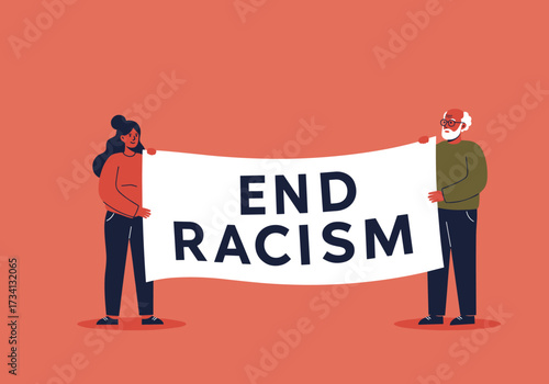 End racism movement urban street community social justice awareness