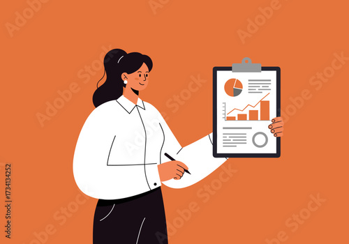 Business presentation insights office infographic report professional environment engaging viewpoint data visualization