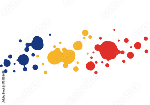 Creative color splash event digital vibrant environment abstract design