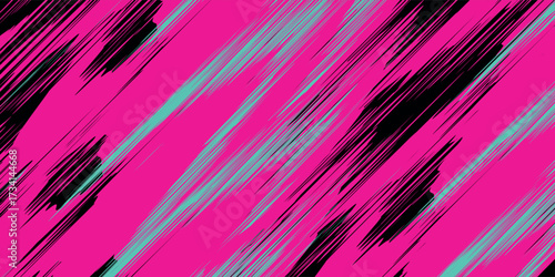 Car sticker wrap banner abstract sporty lines pink blue greenish grunge color combination brush storm thunder modern pattern racing motorsport.