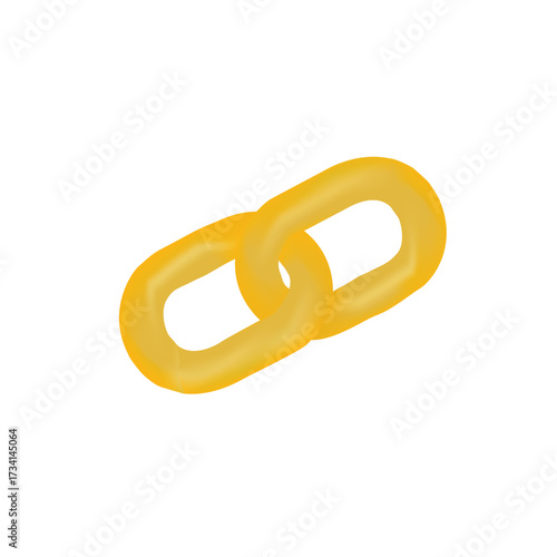 Golden Links A Symbol of Connection Security and Union Modern Design Illustration of Chain Strength Partnership Security